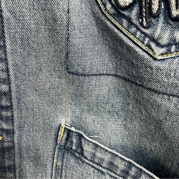 Ecko Unlimited Foundry Interloop Denim Jacket Rare Vintage Y2K  90s Hip Hop XL - Picture 9 of 11